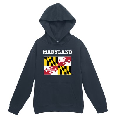 Maryland American Usa Top Travel Flag Gift Urban Pullover Hoodie