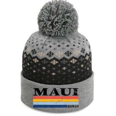 Maui Hawaii Vintage 1980s Style The Baniff Cuffed Pom Beanie