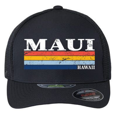 Maui Hawaii Vintage 1980s Style Flexfit Unipanel Trucker Cap