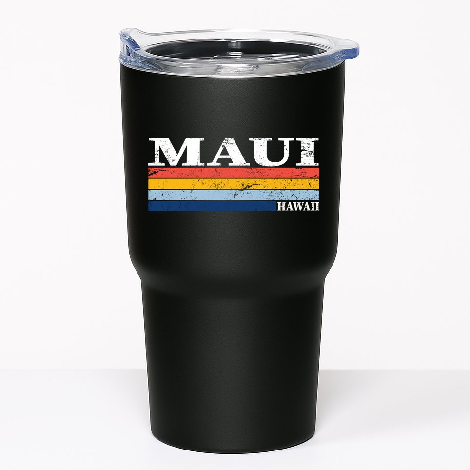 Maui Hawaii Vintage 1980s Style Tumbler