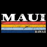 Maui Hawaii Vintage 1980s Style Kids Hoodie