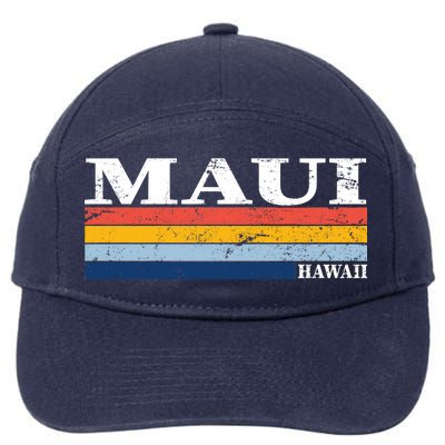 Maui Hawaii Vintage 1980s Style 7-Panel Snapback Hat