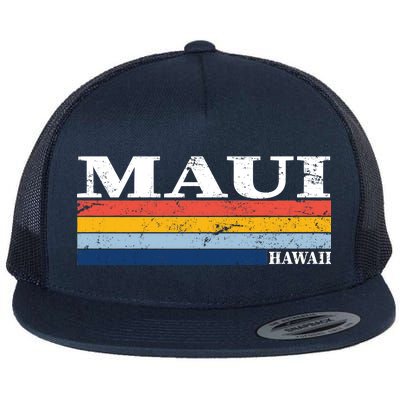 Maui Hawaii Vintage 1980s Style Flat Bill Trucker Hat