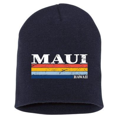 Maui Hawaii Vintage 1980s Style Short Acrylic Beanie