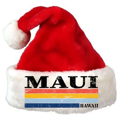 Maui Hawaii Vintage 1980s Style Premium Christmas Santa Hat