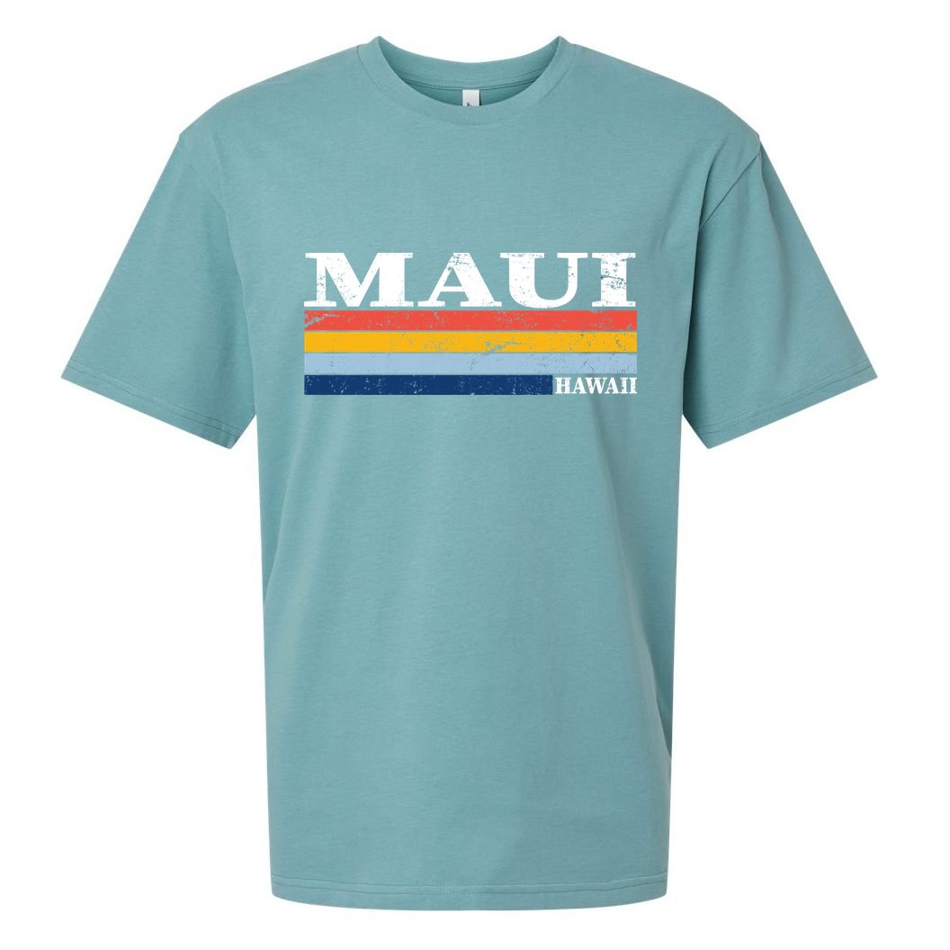 Maui Hawaii Vintage 1980s Style Sueded Cloud Jersey T-Shirt