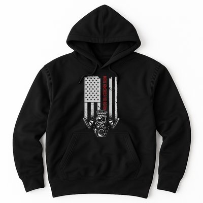 Make America V8 Again Usa V8 Engine Hoodie