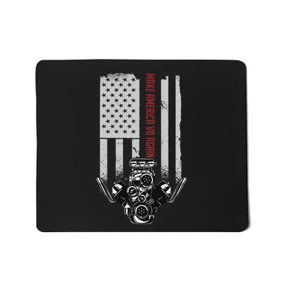 Make America V8 Again Usa V8 Engine Mousepad