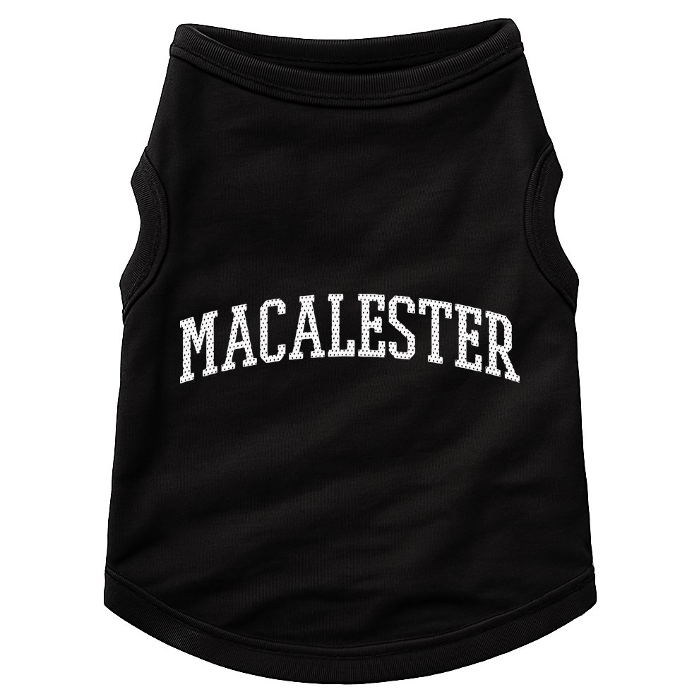 Macalester Arch Vintage College University Alumni Style Doggie Tank