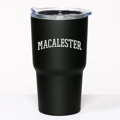 Macalester Arch Vintage College University Alumni Style Tumbler