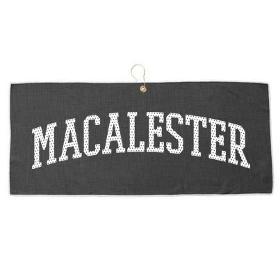 Macalester Arch Vintage College University Alumni Style Large Microfiber Waffle Golf Towel
