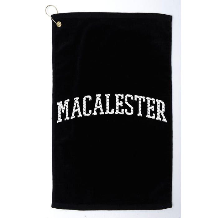 Macalester Arch Vintage College University Alumni Style Golf Towel