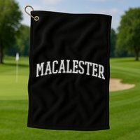 Macalester Arch Vintage College University Alumni Style Golf Towel