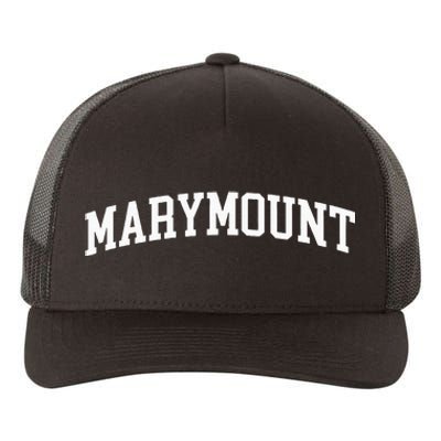 Marymount Arch Vintage Retro College Athletic Sports Yupoong Adult 5-Panel Trucker Hat