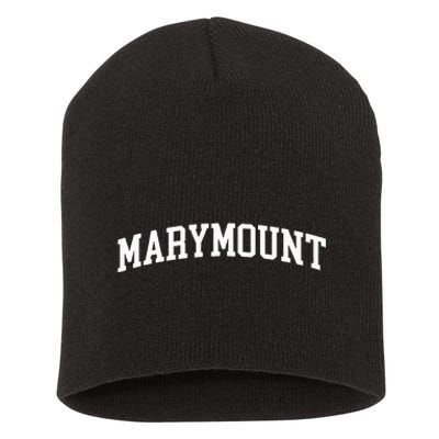 Marymount Arch Vintage Retro College Athletic Sports Short Acrylic Beanie