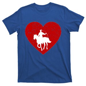 Mounted Archery Valentine Day Gift For Horse Lover Heart Funny Gift T-Shirt