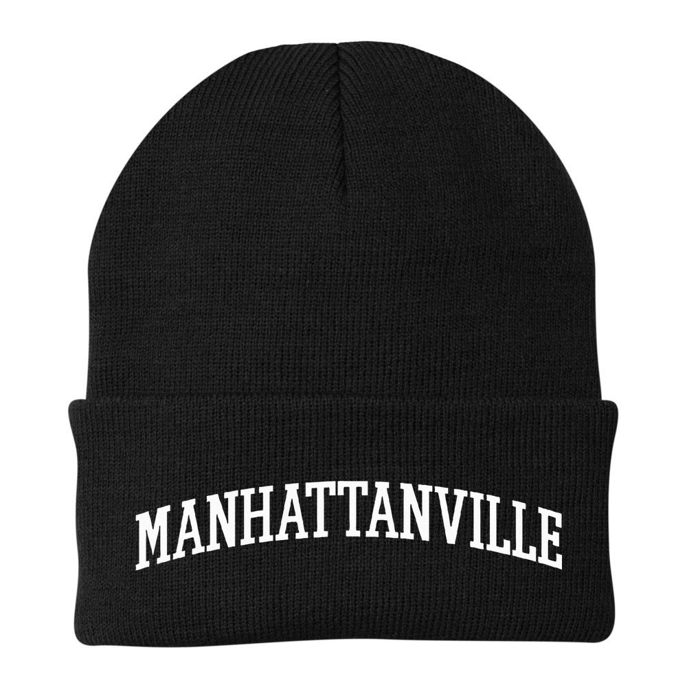 Manhattanville Arch Vintage Retro College Athletic Sports Beanie