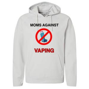 Moms Against Vaping Performance Fleece Hoodie