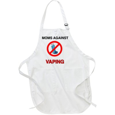 Moms Against Vaping Full-Length Apron With Pockets