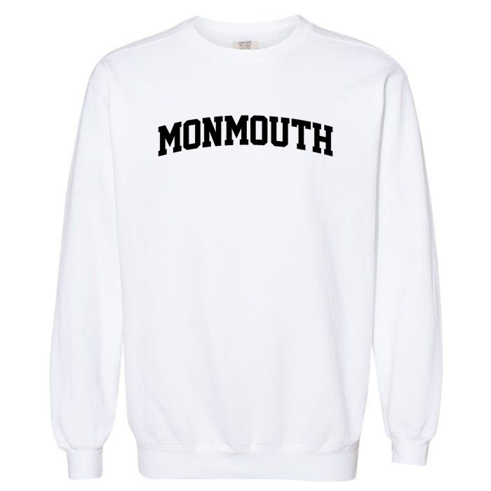 Monmouth Arch Vintage College Athletic Sport Garment-Dyed Sweatshirt