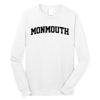 Monmouth Arch Vintage College Athletic Sport Long Sleeve Shirt