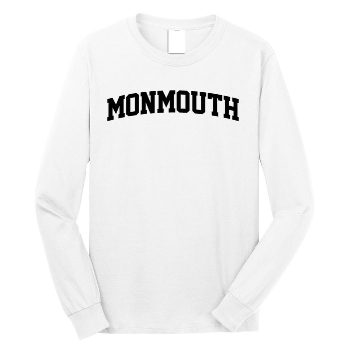 Monmouth Arch Vintage College Athletic Sport Long Sleeve Shirt