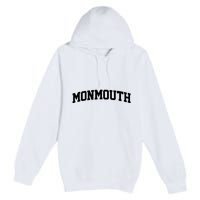 Monmouth Arch Vintage College Athletic Sport Premium Pullover Hoodie