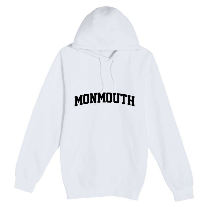 Monmouth Arch Vintage College Athletic Sport Premium Pullover Hoodie