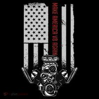 Make America V8 Again Usa V8 Engine Button