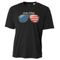 Malone Al Vintage Us Flag Sunglasses Cooling Performance Crew T-Shirt