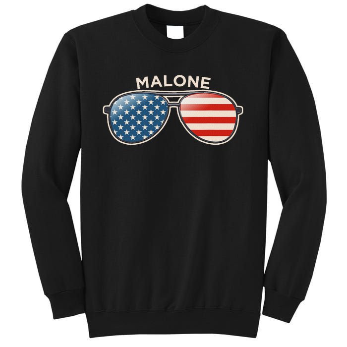 Malone Al Vintage Us Flag Sunglasses Tall Sweatshirt