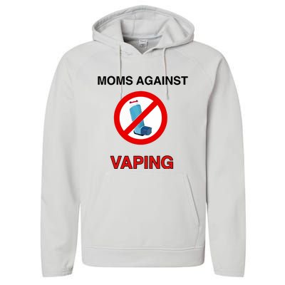 Moms Against Vaping Performance Fleece Hoodie