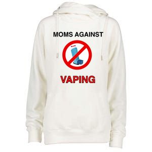 Moms Against Vaping Womens Funnel Neck Pullover Hood