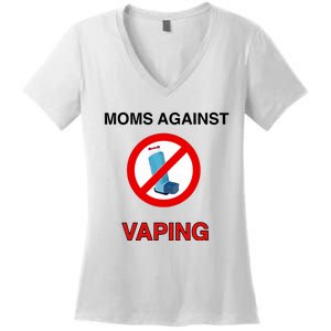 Moms Against Vaping Women's V-Neck T-Shirt