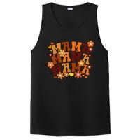 Mama Autumn Vintage Retro Groovy Hippie Flowers Mother's Day PosiCharge Competitor Tank