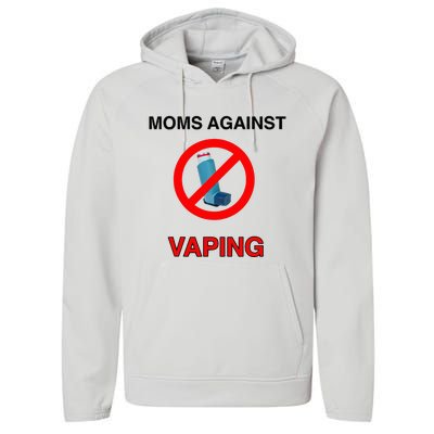 Moms Against Vaping Performance Fleece Hoodie