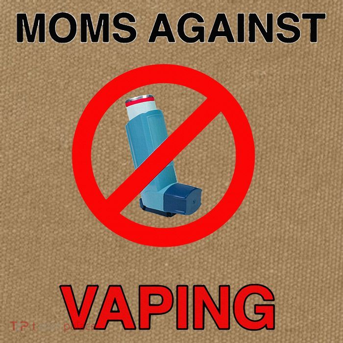 Moms Against Vaping Cotton Canvas Backpack