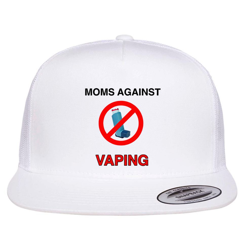 Moms Against Vaping Flat Bill Trucker Hat