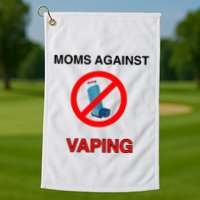 Moms Against Vaping Golf Towel