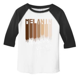 Melanin Aquarius Vibes Only Zodiac Sign For Black Gift Toddler Fine Jersey T-Shirt