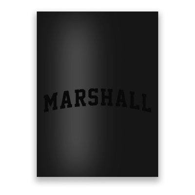 Marshall Arch Vintage College Athletic Sport Poster