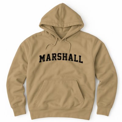 Marshall Arch Vintage College Athletic Sport Hoodie