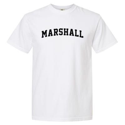 Marshall Arch Vintage College Athletic Sport Garment-Dyed Heavyweight T-Shirt