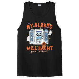 My Alarms Will Haunt Your Dreams Funny Icu Nurse Halloween Cool Gift PosiCharge Competitor Tank