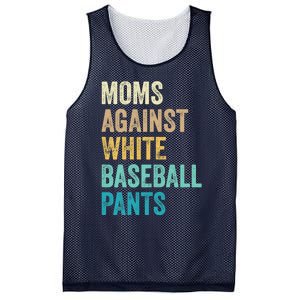 Moms Against White Baseball Pants Funny Mesh Reversible Basketball Jersey Tank