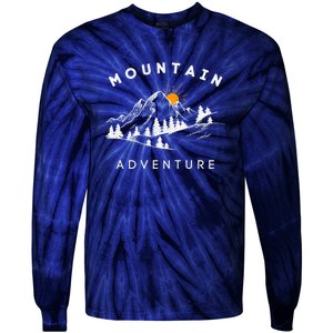 Mountain Adventure Wild And Free Tie-Dye Long Sleeve Shirt