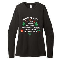 Might As Well Sleep Under The Tree Christmas Family Womens CVC Long Sleeve Shirt