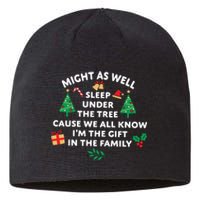 Might As Well Sleep Under The Tree Christmas Family Sustainable Beanie