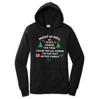 Might As Well Sleep Under The Tree Christmas Family Women's Pullover Hoodie