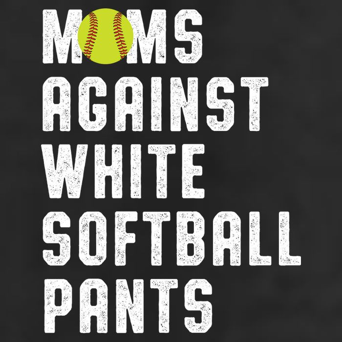Moms Against White Softball Pants 7 Panel Mesh Trucker Snapback Hat